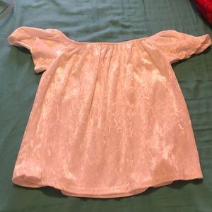 Cream velvet top